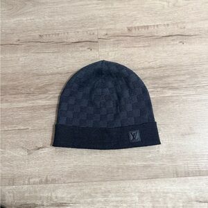 Louis Vuitton Dark Checkered Beanie